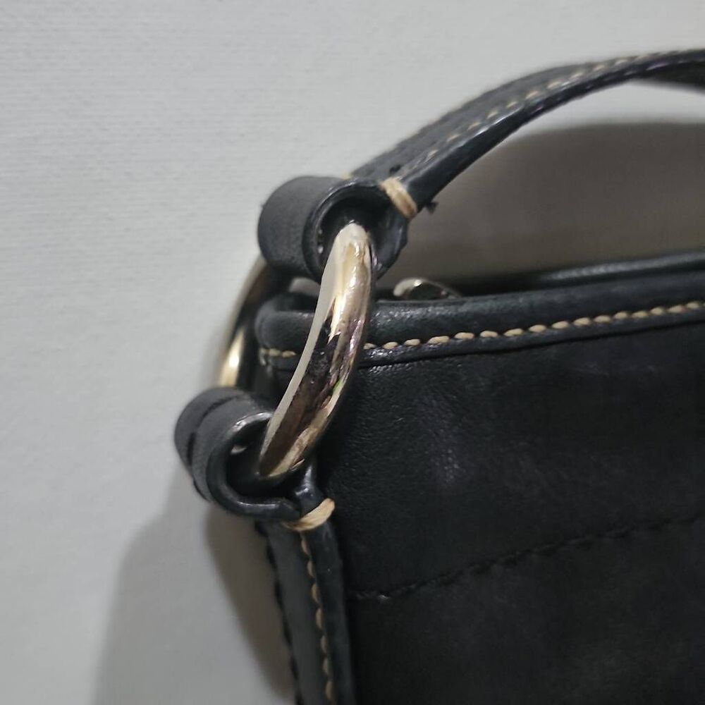 Vintage Coach Soho Small Off Black Leather Crossbody Bag Y2K Era - Picture 3 of 10